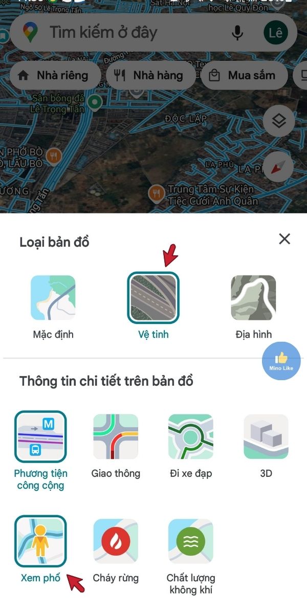 Mở ứng dụng và chuyển chế độ xem